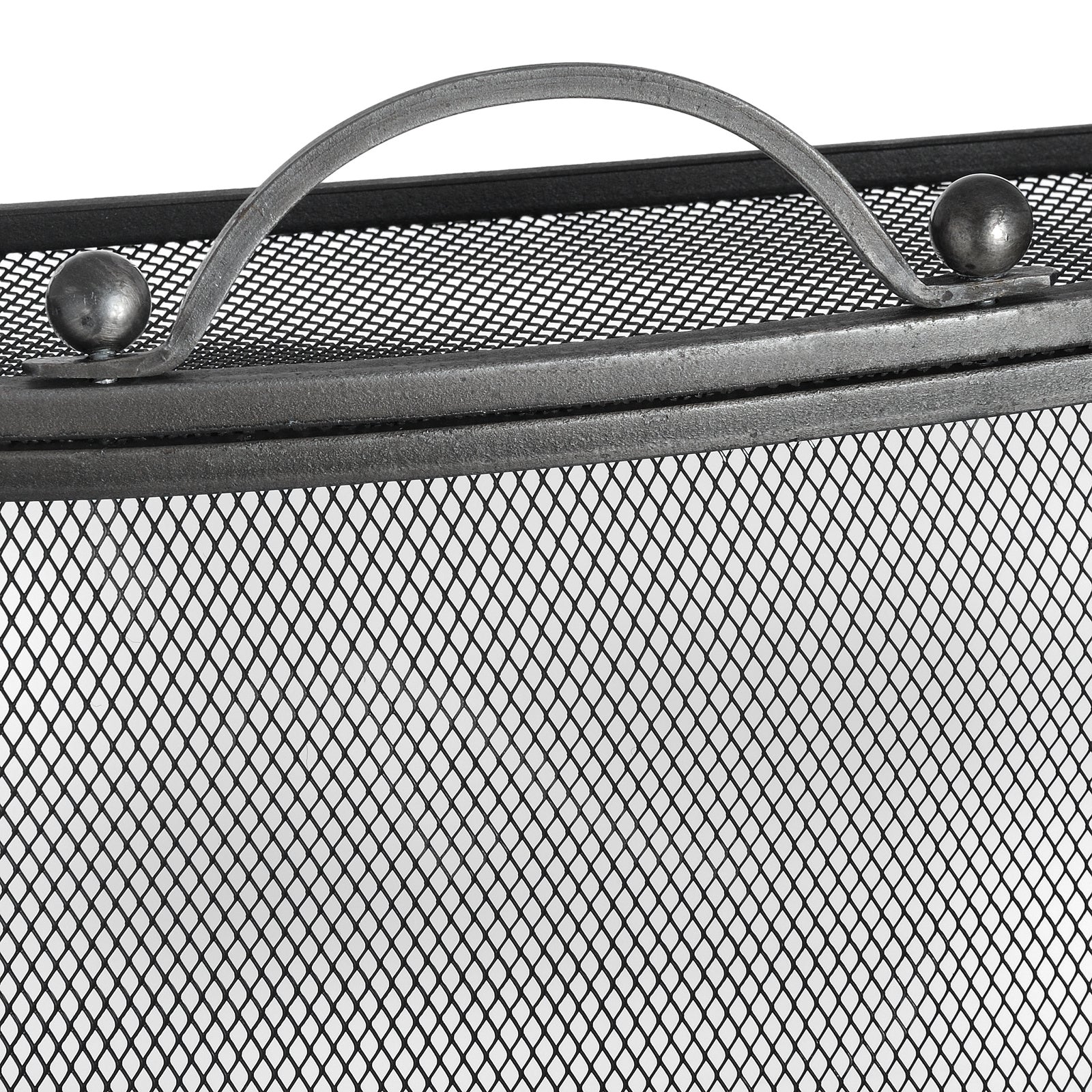 Mesh Fireguard In Antique Pewter Effect Finish