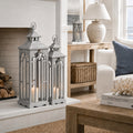 Halo Set Of Three Wooden Lanterns With Archway Design