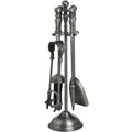 Traditional Companion Set In Antique Pewter 48 cm