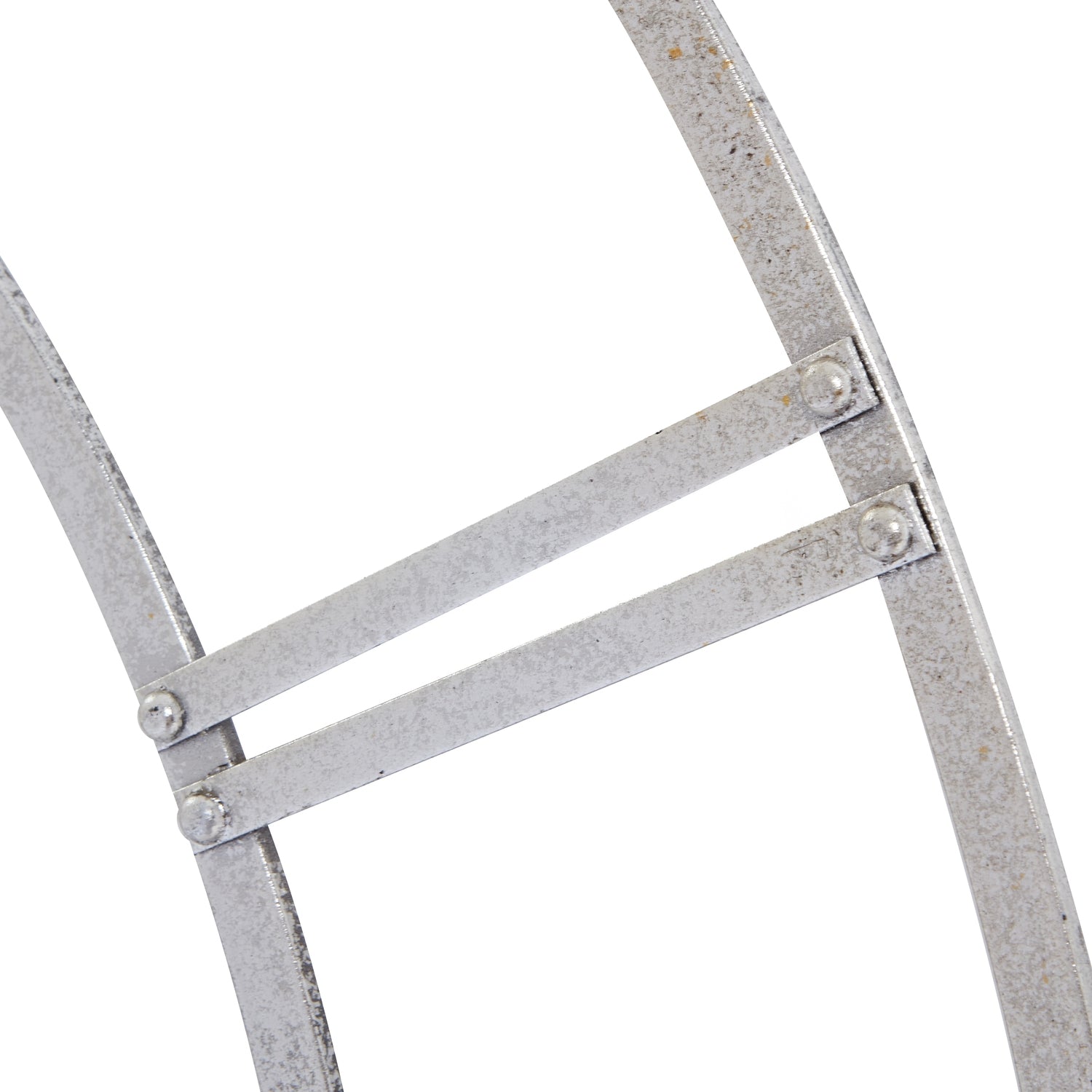 Large Silver Foil Skeleton Wall Clock 102 cm