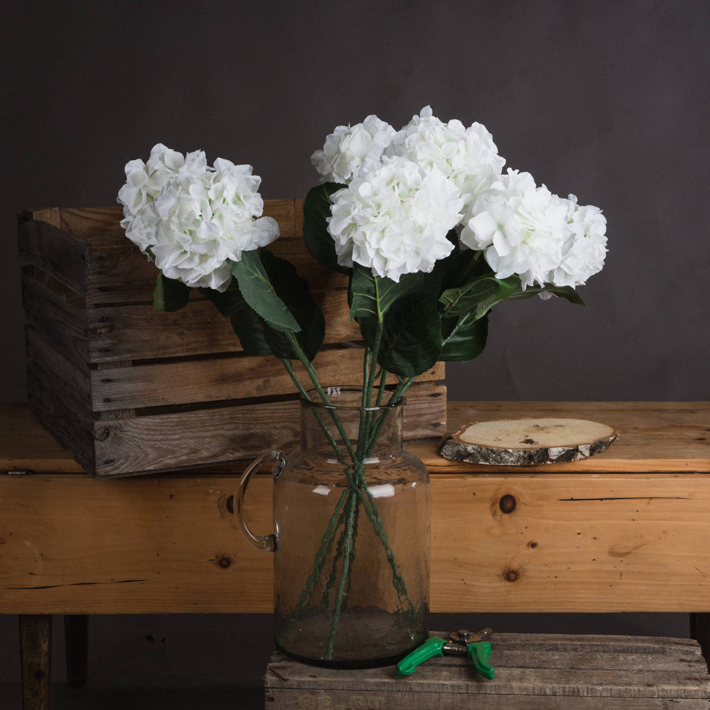 White Small Head Hydrangea 71 cm
