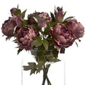 Dusty Pink Spray Rose Peony 50 cm
