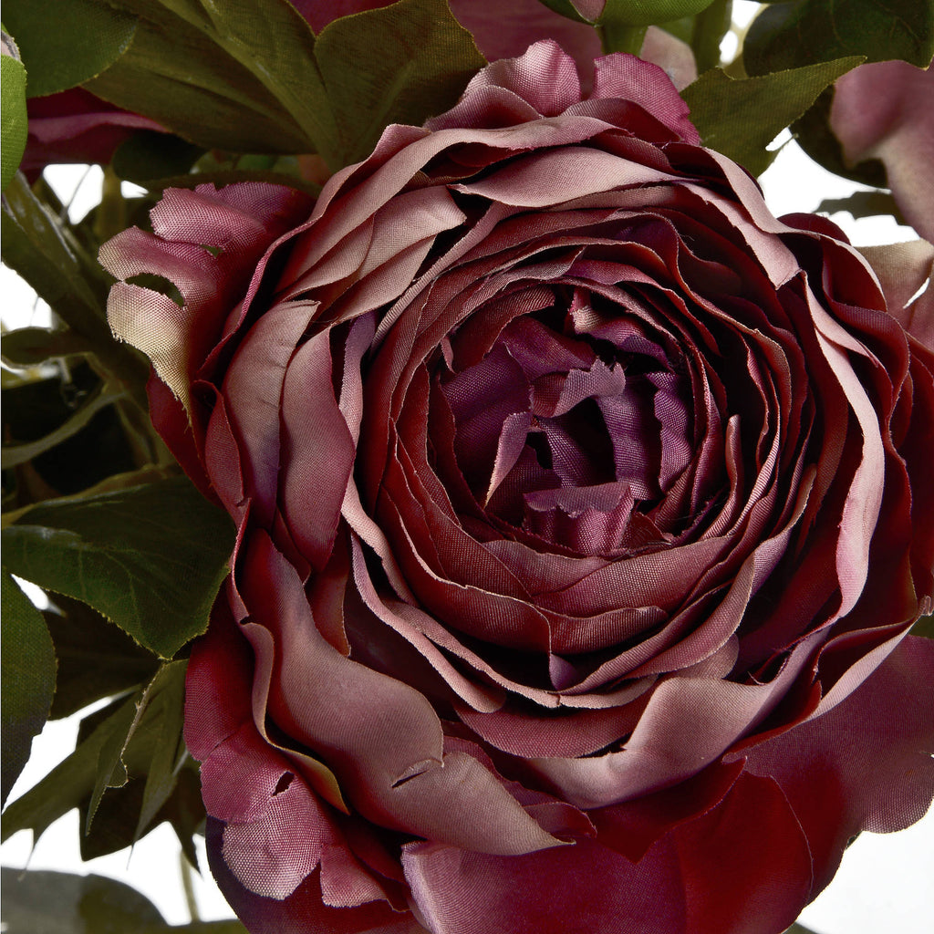 Dusty Pink Spray Rose Peony 50 cm