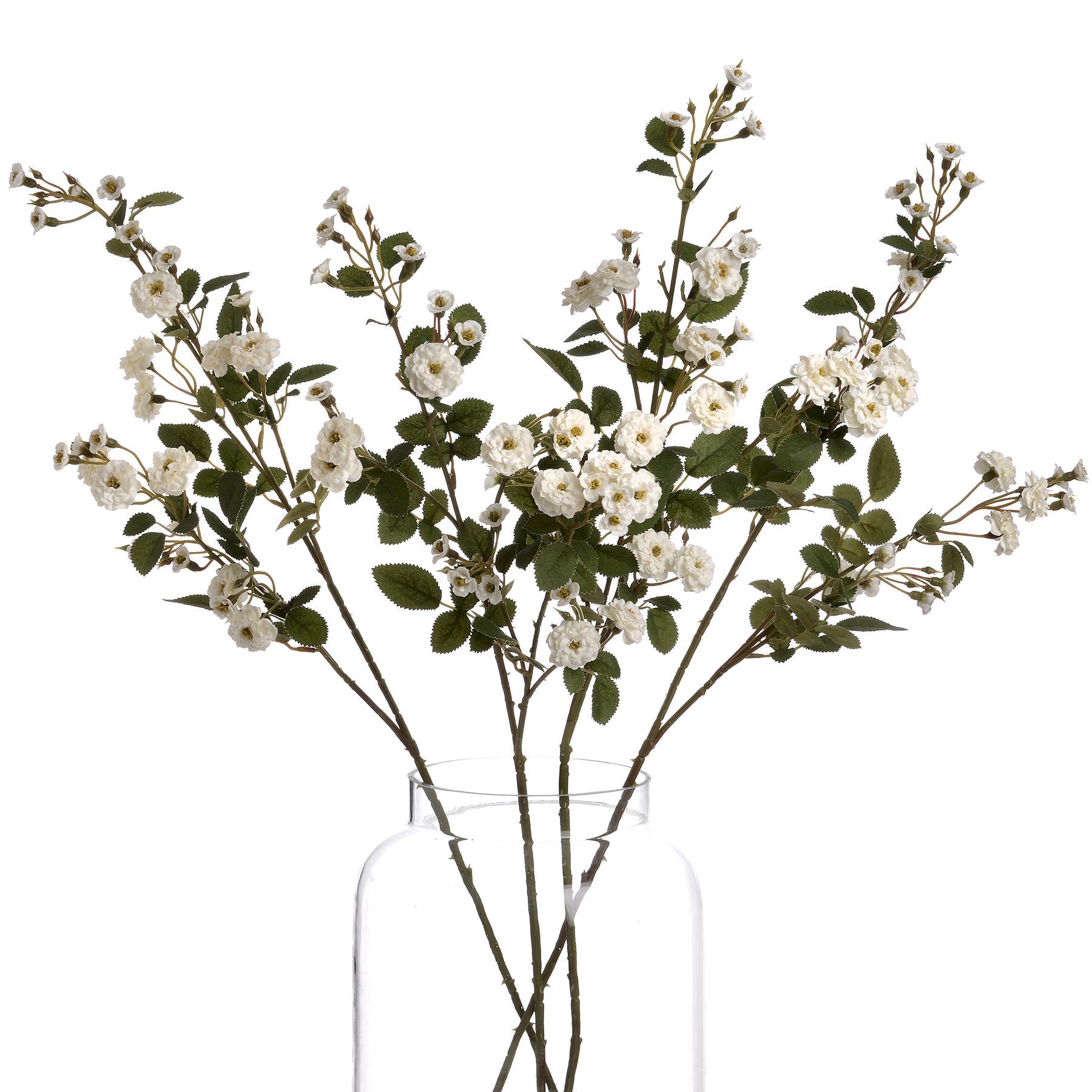 White Wild Meadow Rose 74 cm