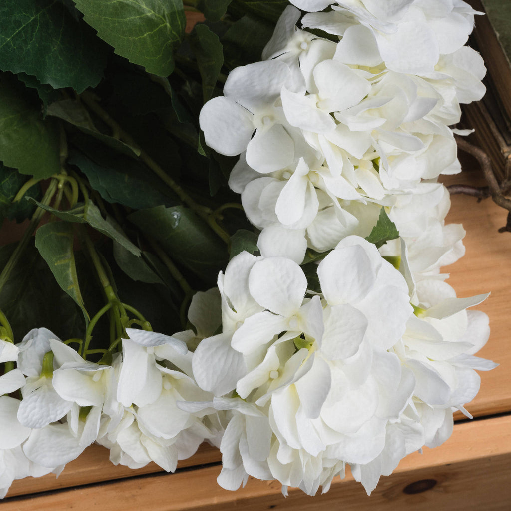 White Hydrangea Bouquet 54 cm