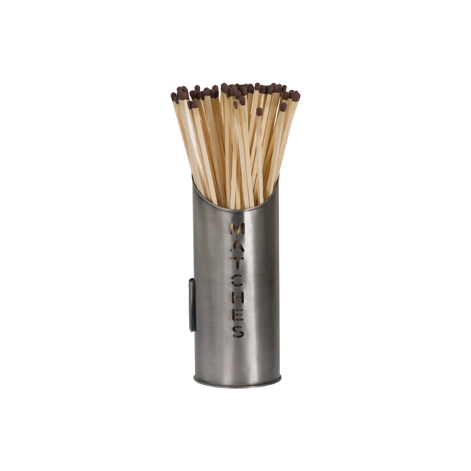 Pewter Finish Logs And Kindling Buckets & Matchstick Holder 32 cm
