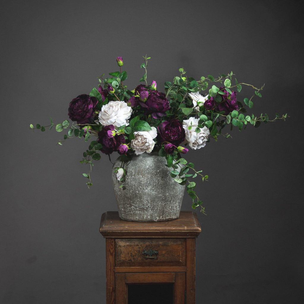 Aged Stone Ceramic Vase 30 cm