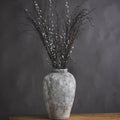 Aged Stone Tall Ceramic Vase 45 cm