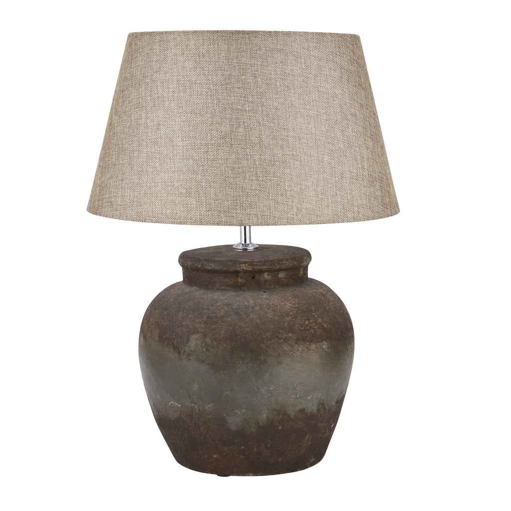 Castello Aged Stone Ceramic Table Lamp 56 cm