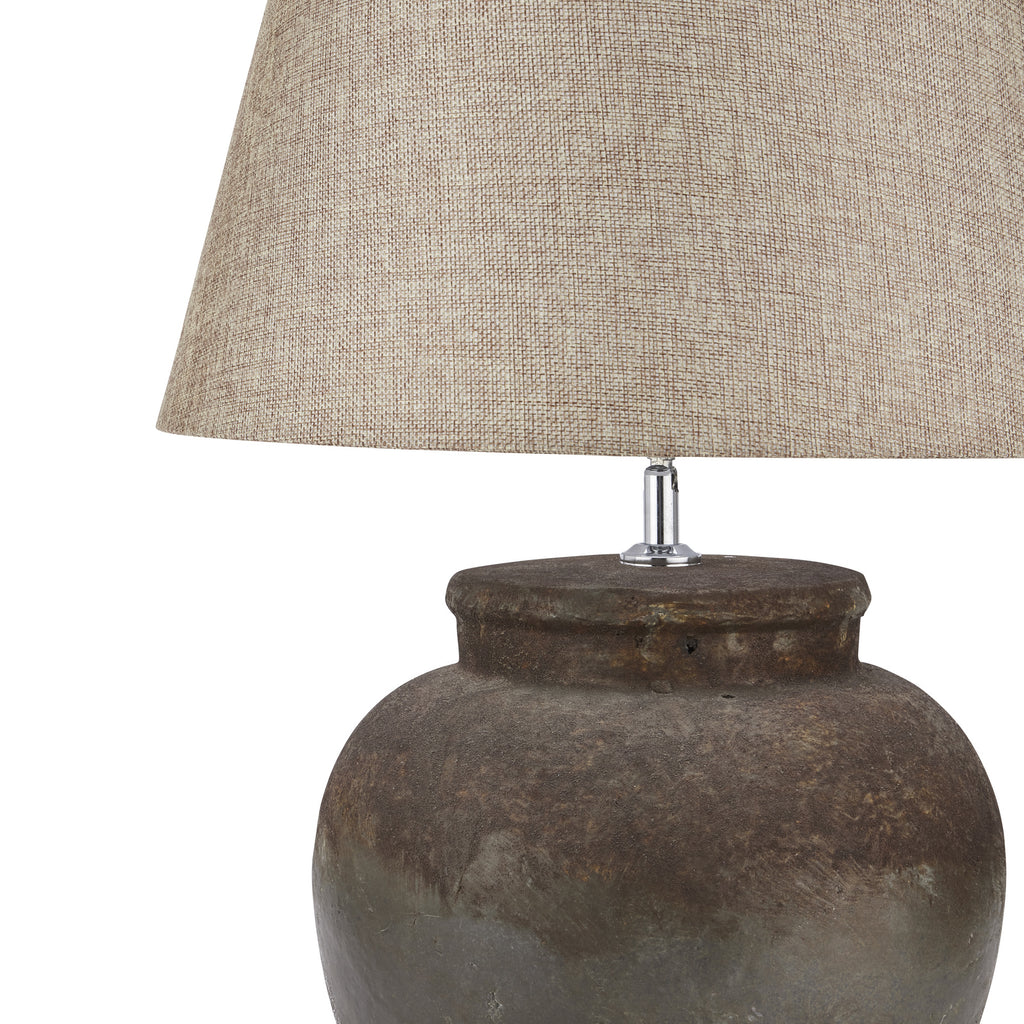Castello Aged Stone Ceramic Table Lamp 56 cm