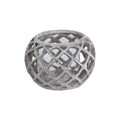 Eclipse Large Round Ceramic Lattice Hurricane Lantern
