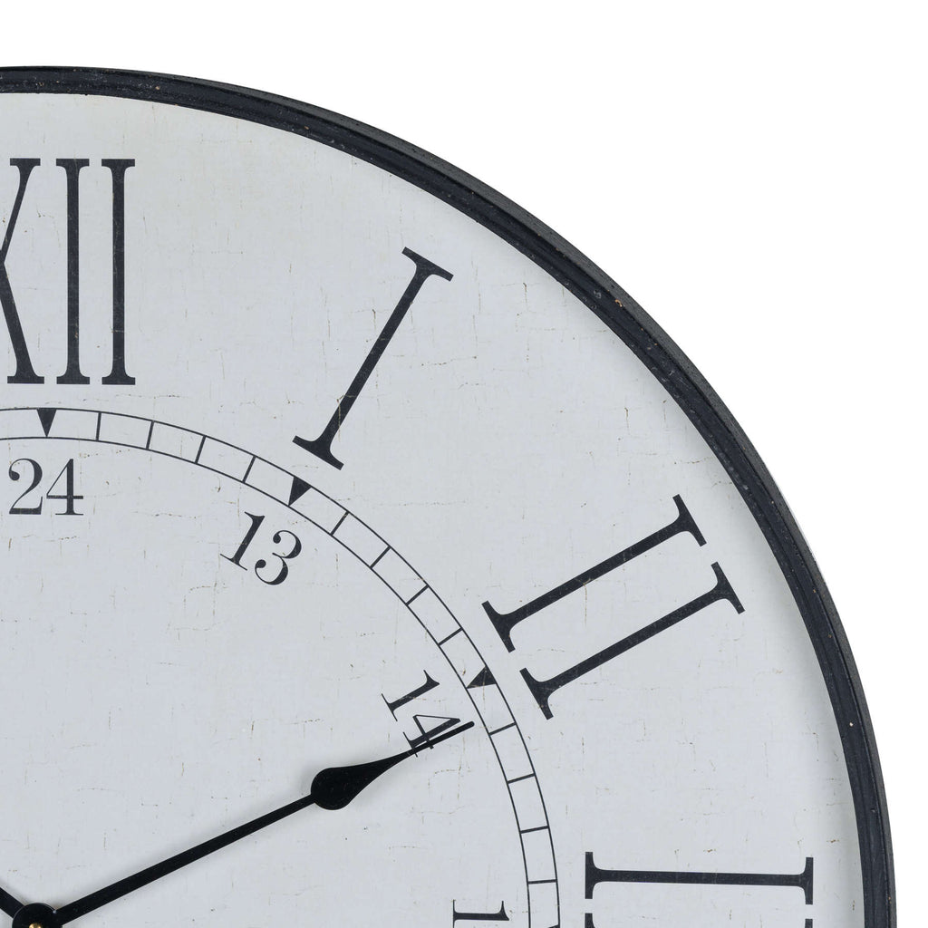 Large Embossed Station Clock 80 cm