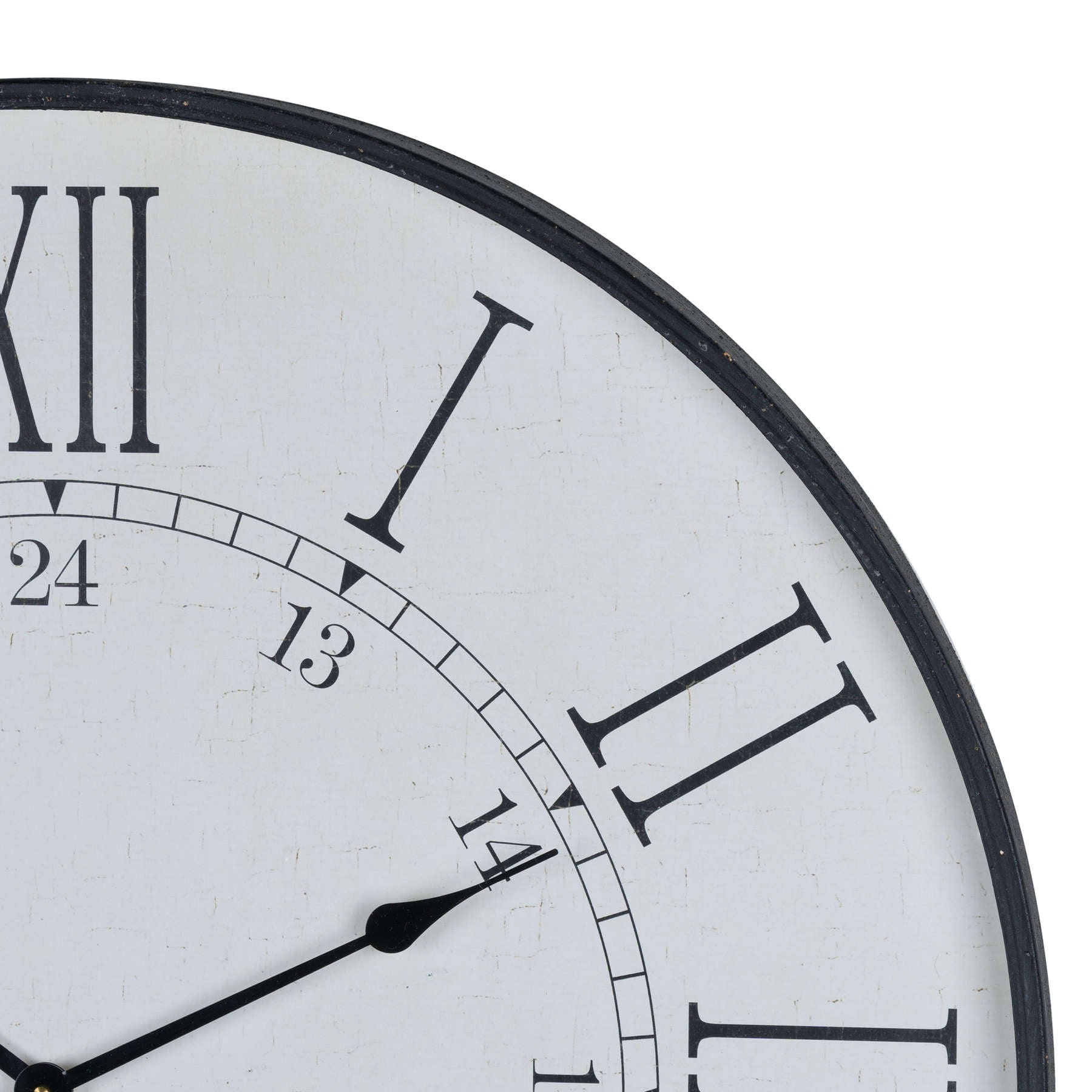 Large Embossed Station Clock 80 cm