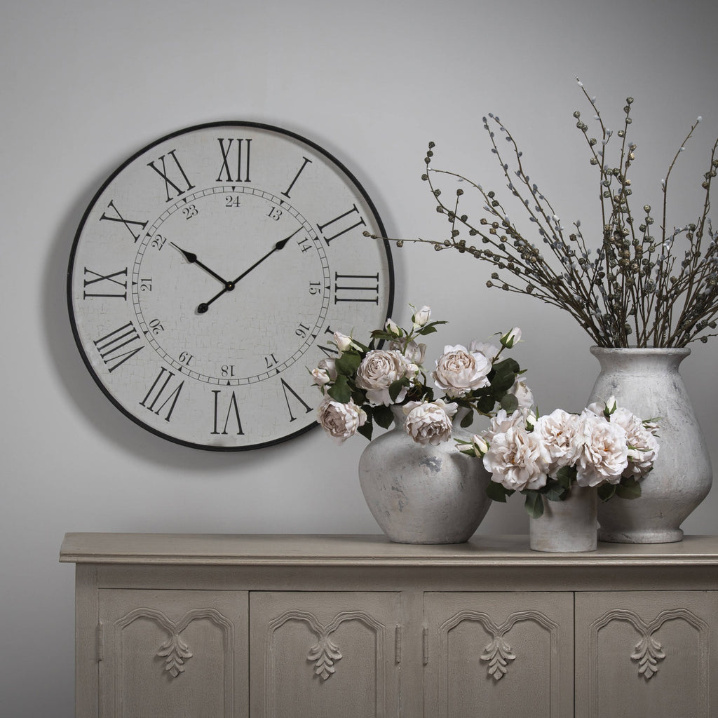Large Embossed Station Clock 80 cm