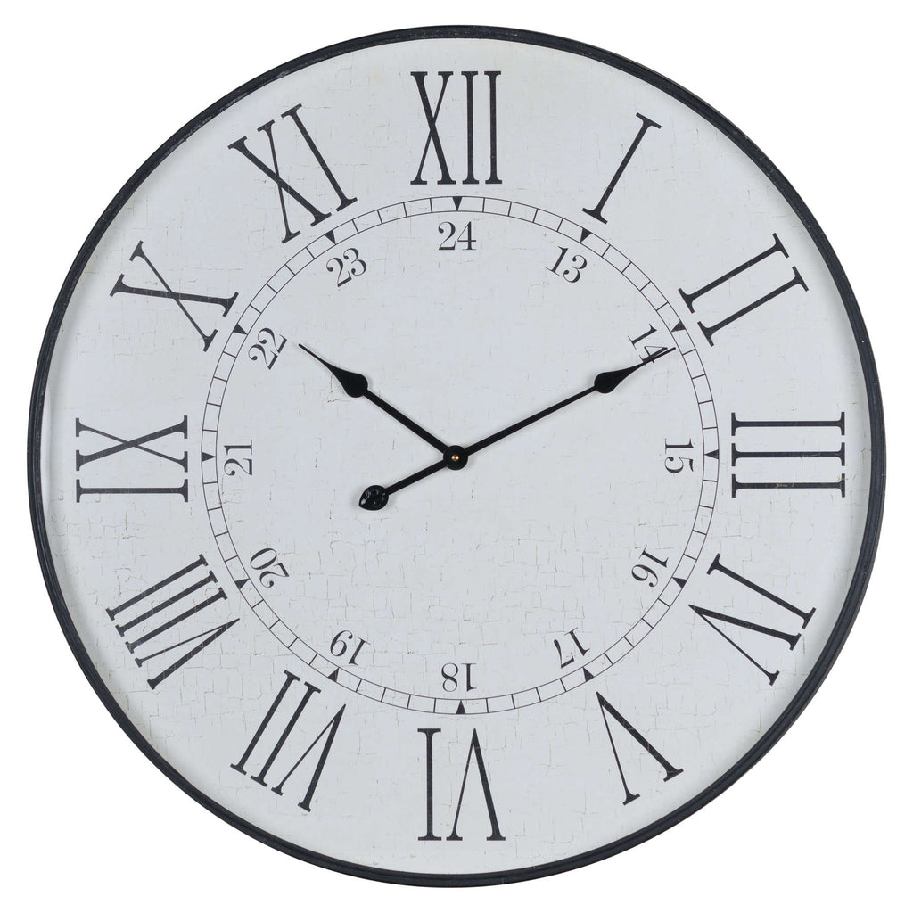 Large Embossed Station Clock 80 cm