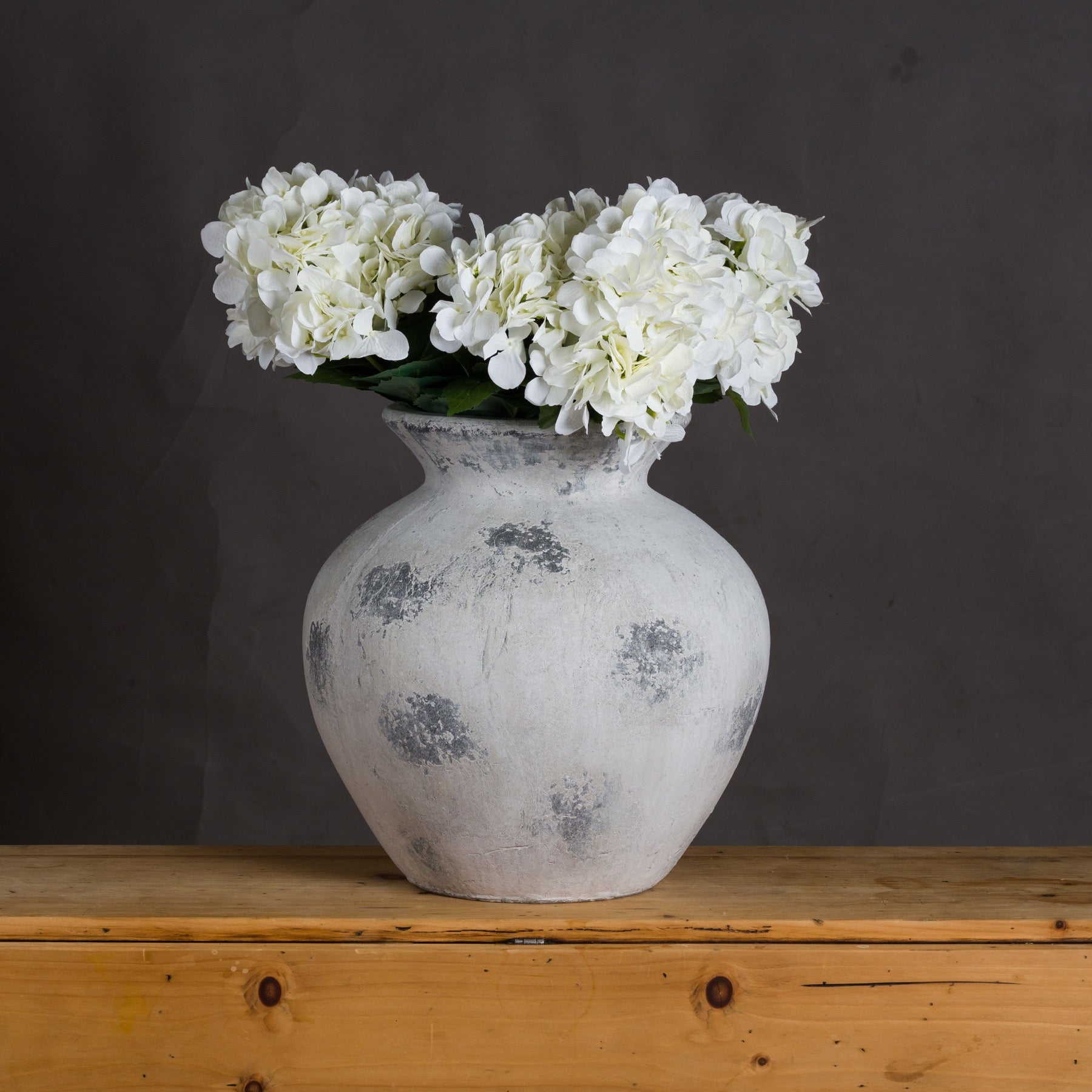 Downton Large Antique White Vase 41 cm