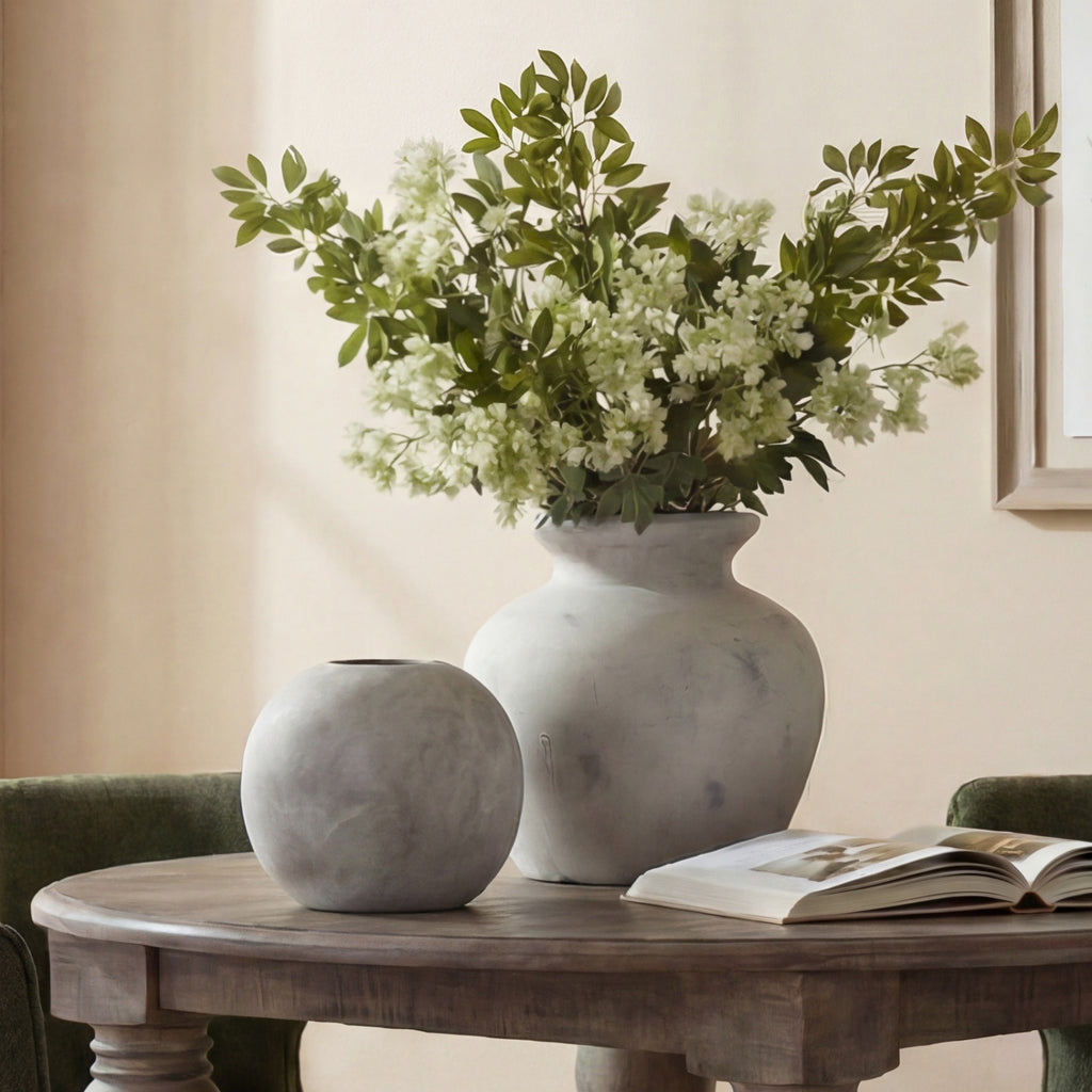 Darcy Antique White Vase 30 cm