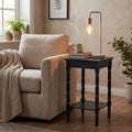 Noctis Copper Industrial Lamp With Stone Base