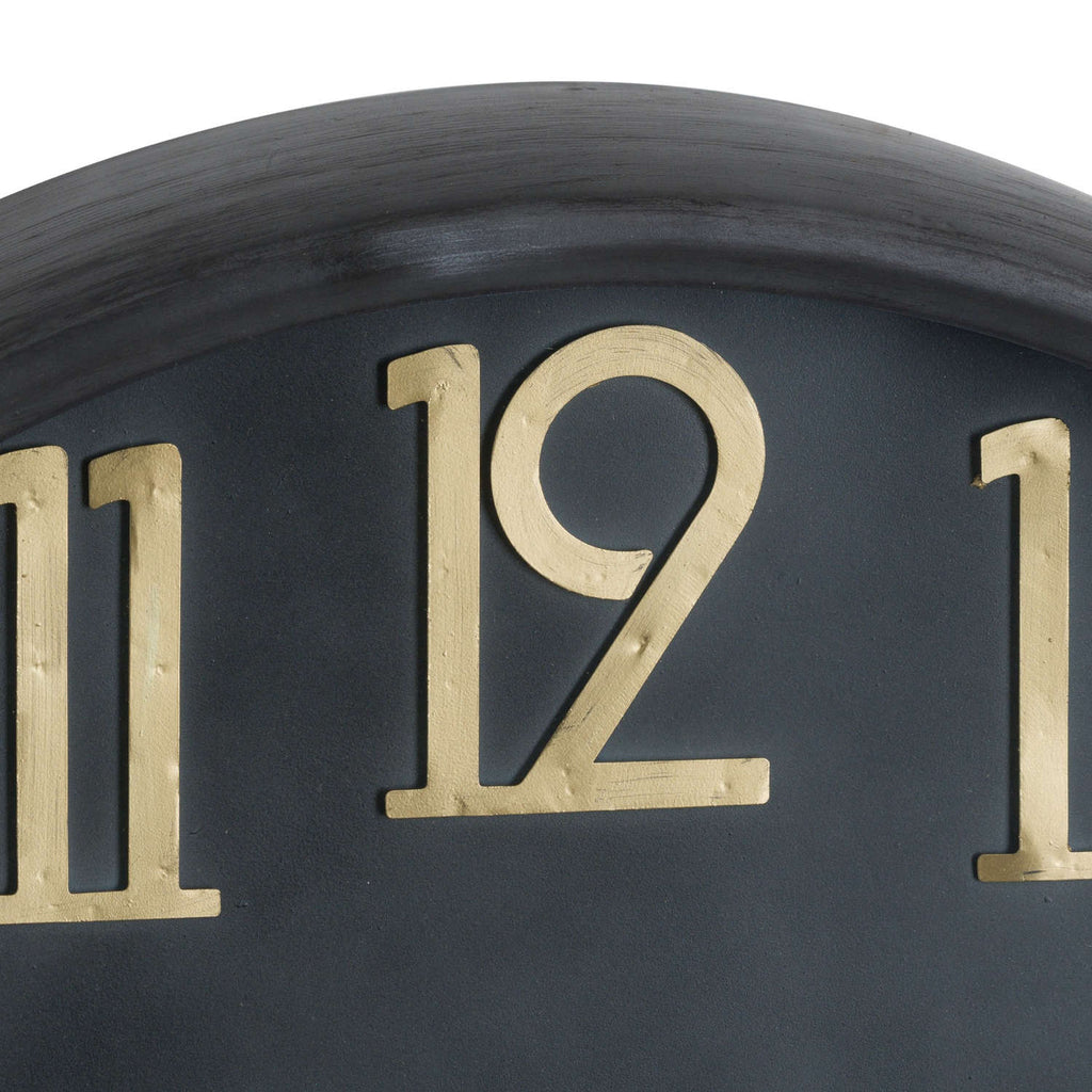 Soho Brass And Black Large Clock 80 cm