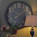 Soho Brass And Black Large Clock 80 cm