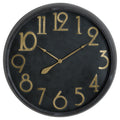 Soho Brass And Black Large Clock 80 cm