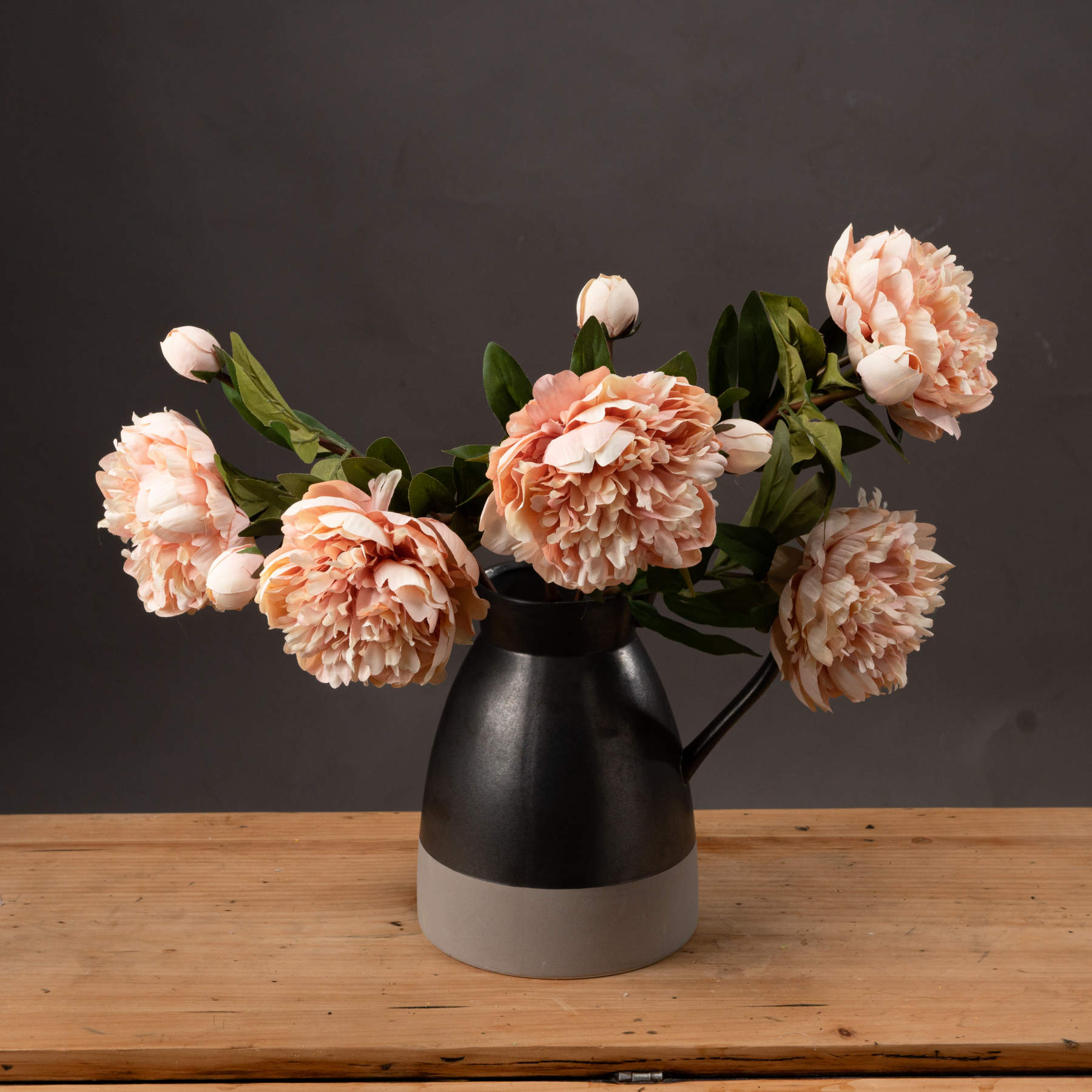Peach Peony Rose 58 cm