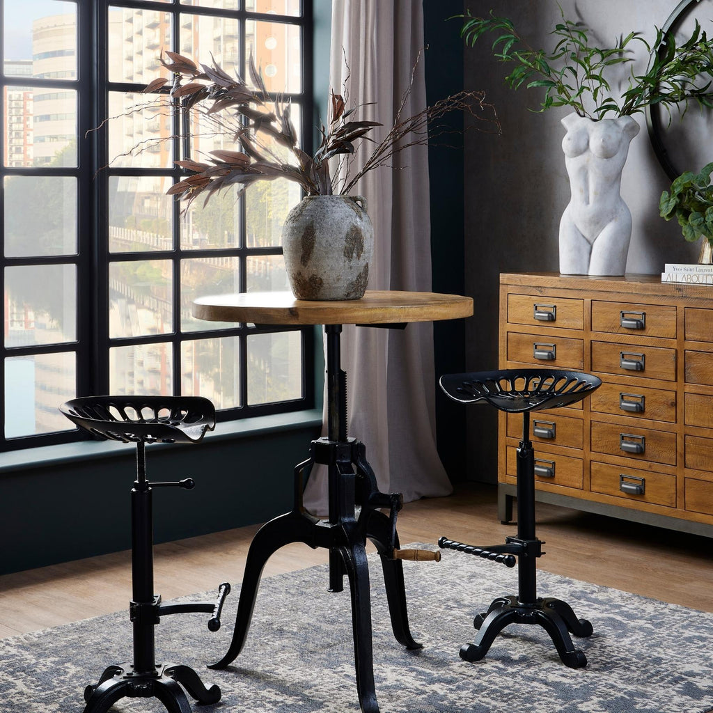 Draftsman Adjustable Bar Bistro Table 108 cm