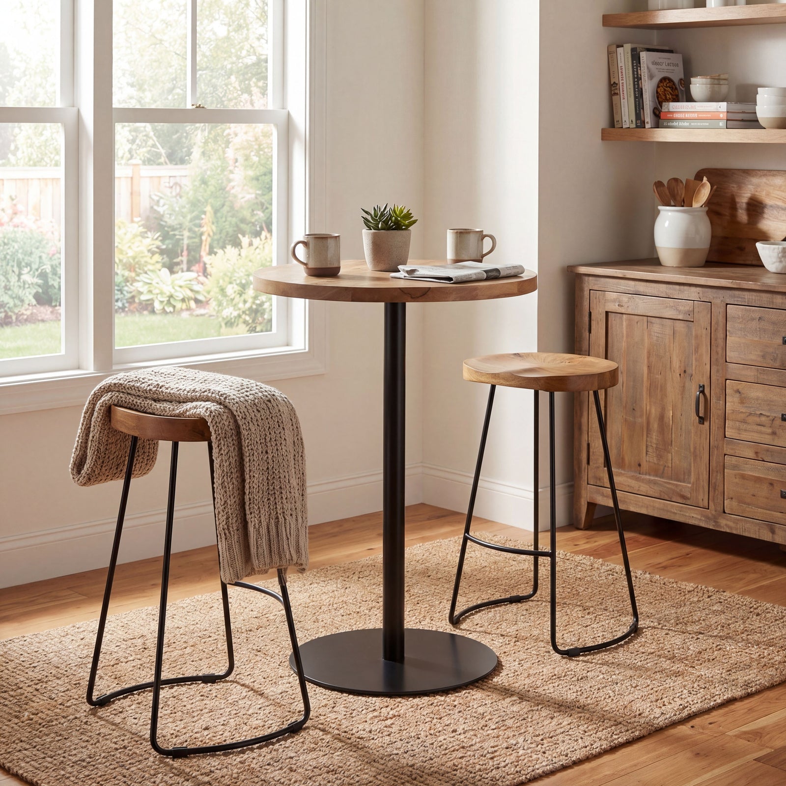 Franklin Hardwood Bar Table 98 cm
