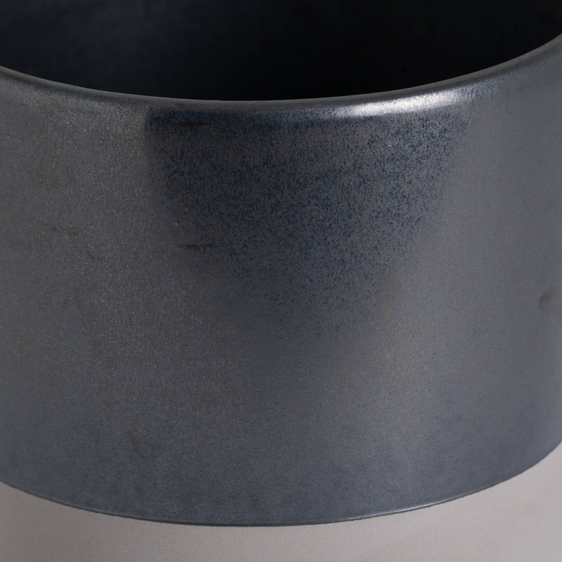 Large Metallic Grey Ceramic Planter 16 cm