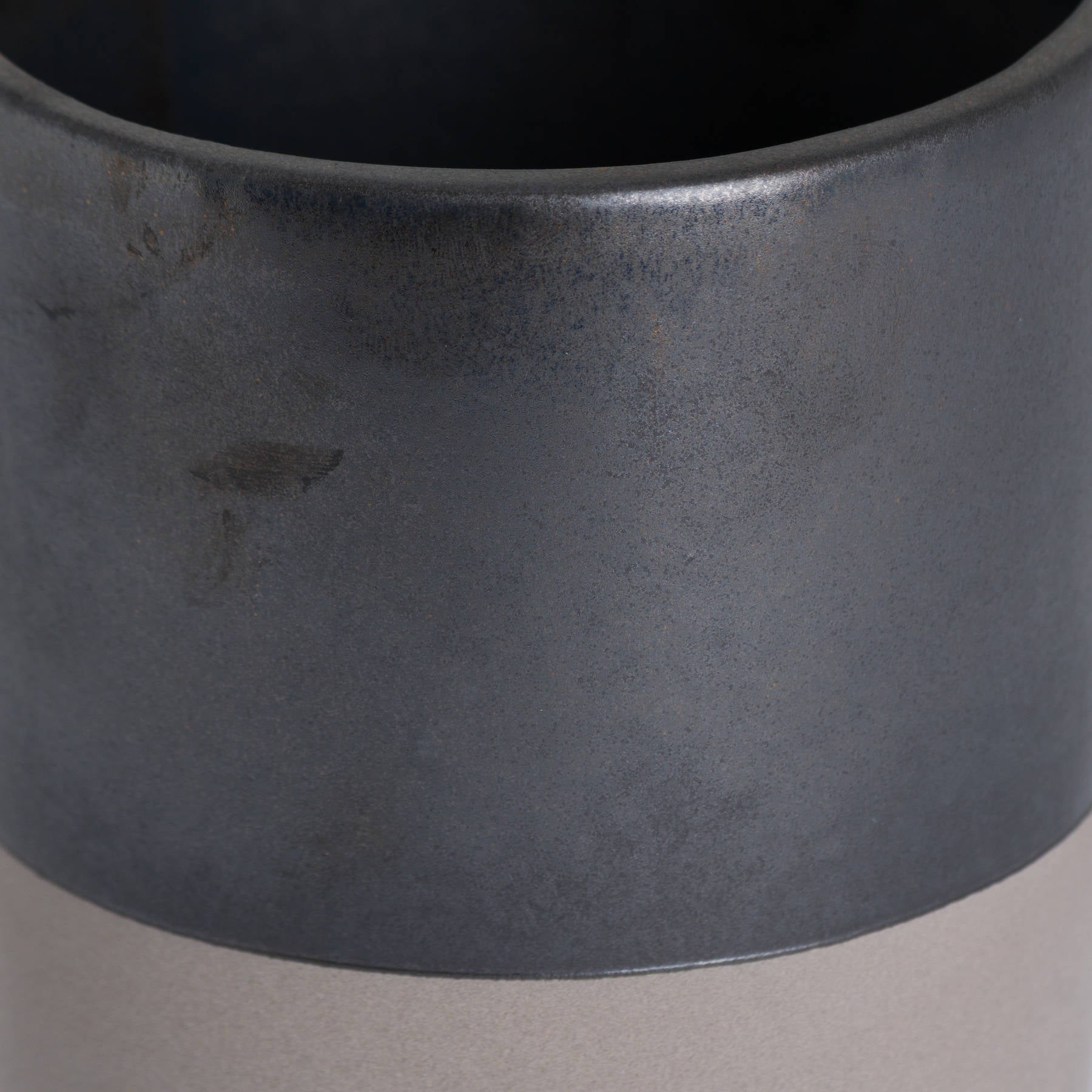 Metallic Grey Ceramic Planter 12 cm