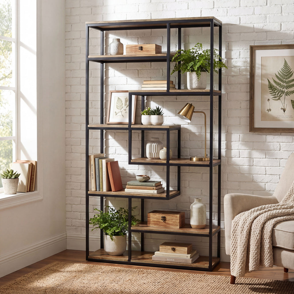 Multi Shelf Industrial Shelf Unit 203 cm