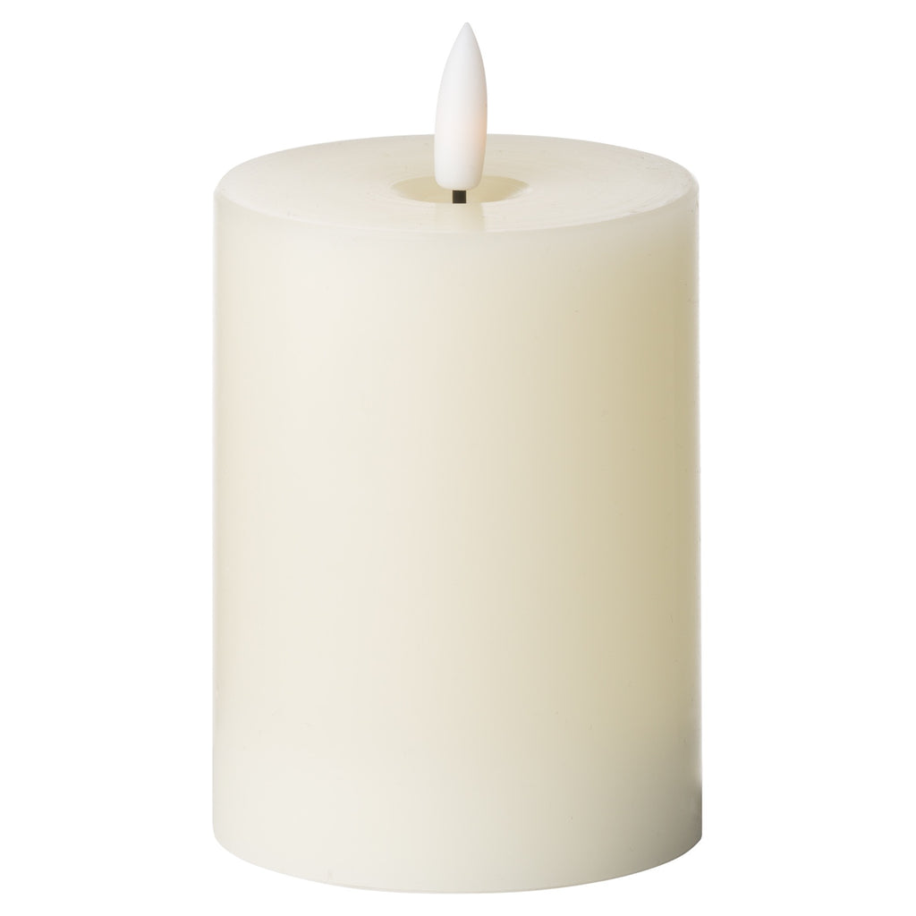 Luxe Natural Glow LED Cream Wax Candle 10 cm