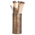 Antique Bronze Matchstick Holder With 60 Matches 20 cm