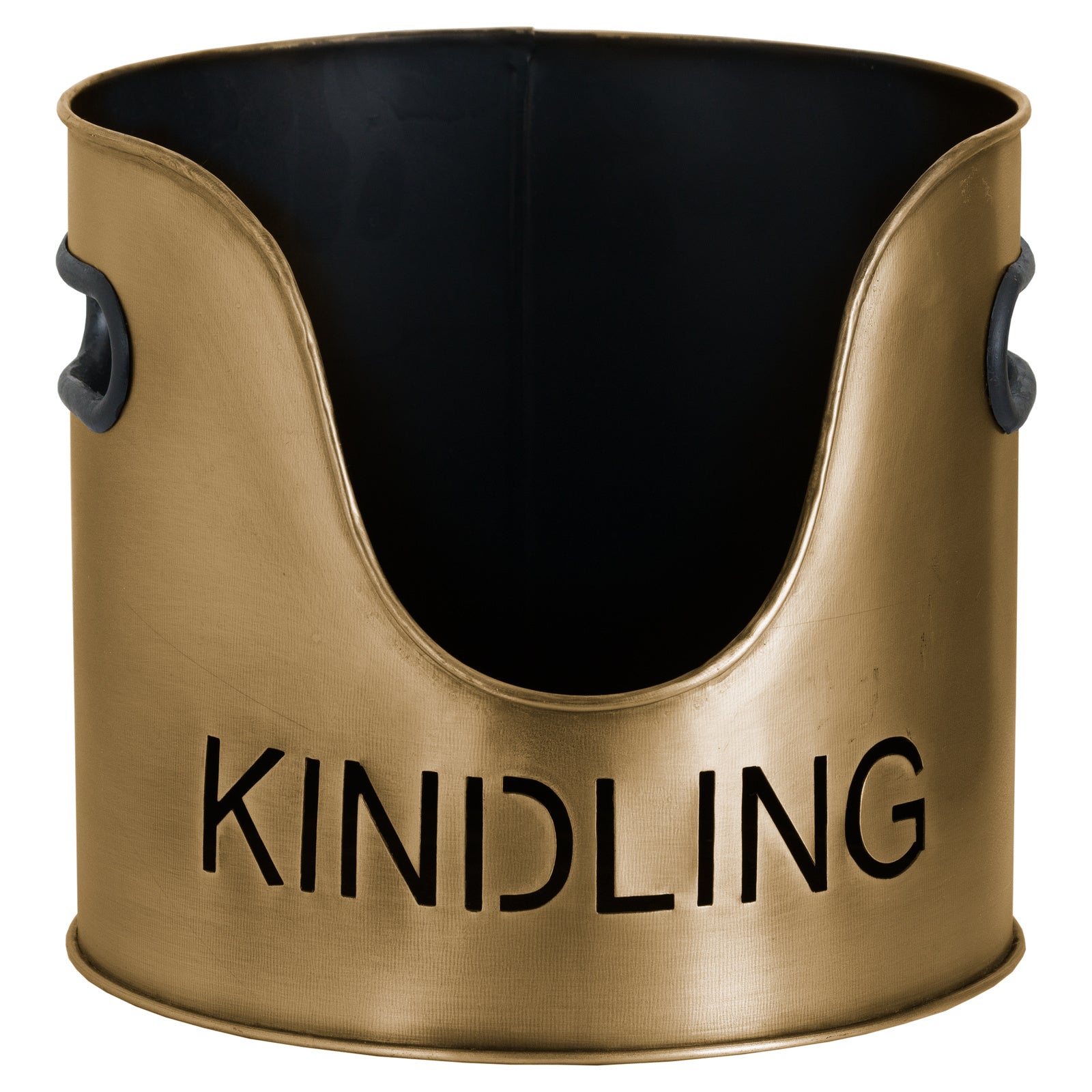 Bronze Finish Logs And Kindling Buckets & Matchstick Holder 32 cm