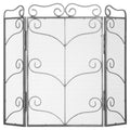Heavy Large Antique Silver Fire Screen 85 cm