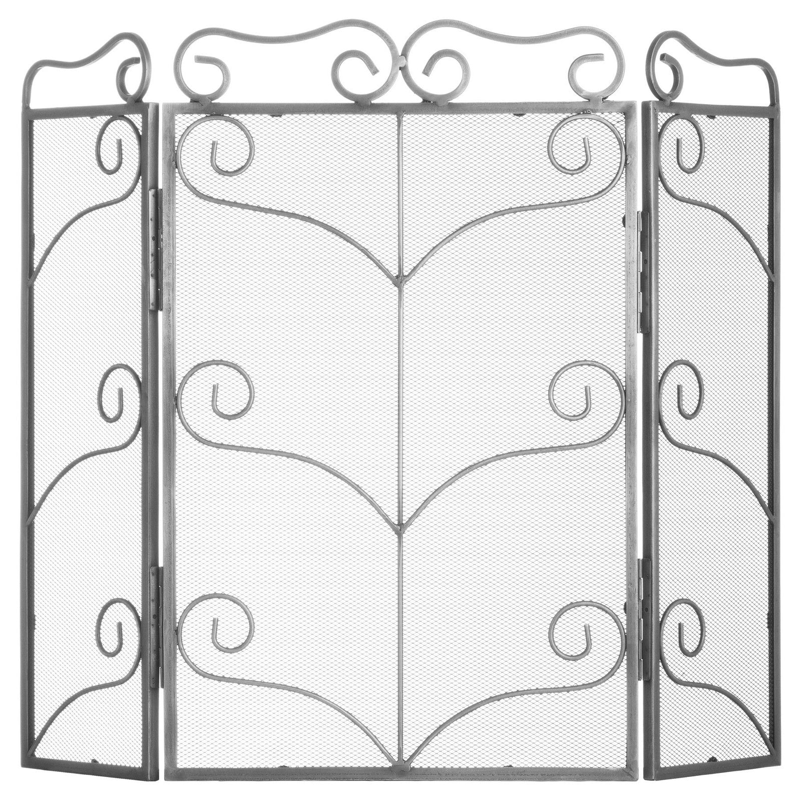 Heavy Large Antique Silver Fire Screen 85 cm