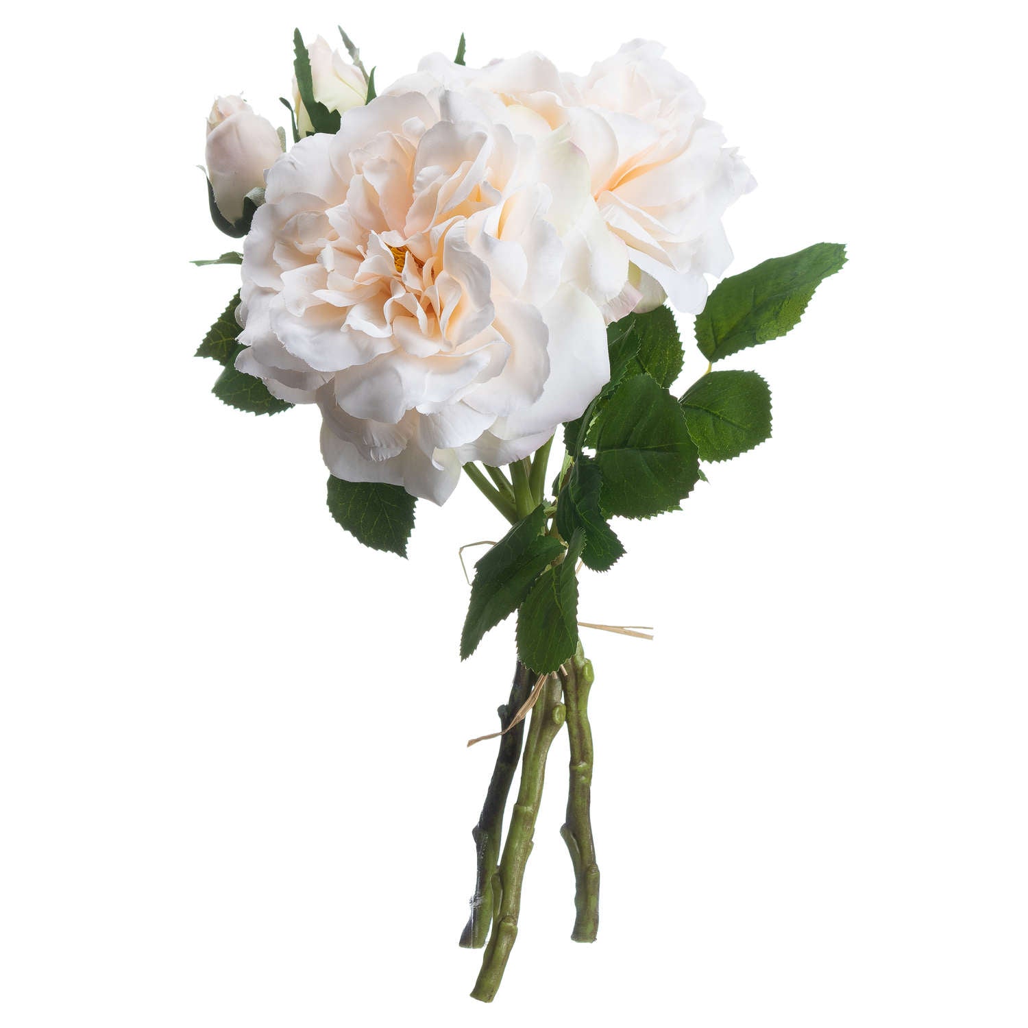 Peachy Cream Short Stem Rose Bouquet 35 cm