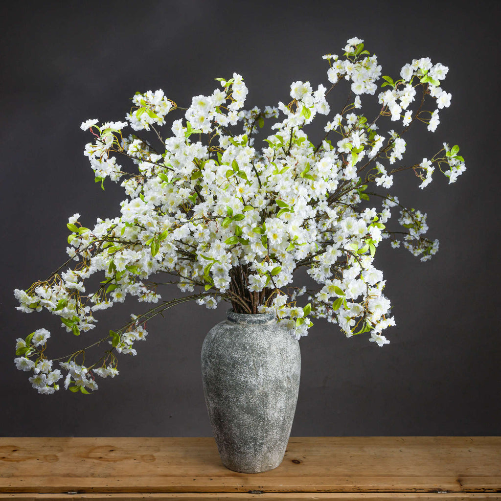 White Cherry Blossom Spray 124 cm