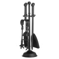 Ball Topped Companion Set In Black 40 cm