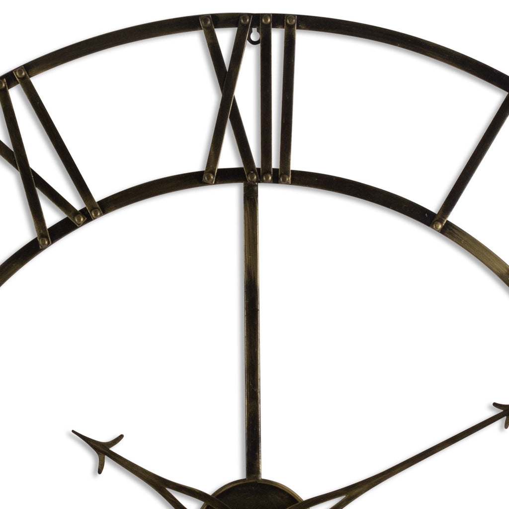 Large Antique Brass Large Skeleton Clock 100 cm