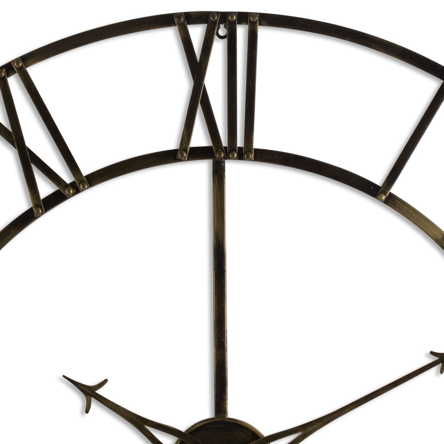 Large Antique Brass Large Skeleton Clock 100 cm