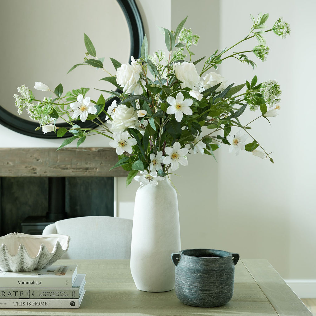 Large White Garden Rose 75 cm