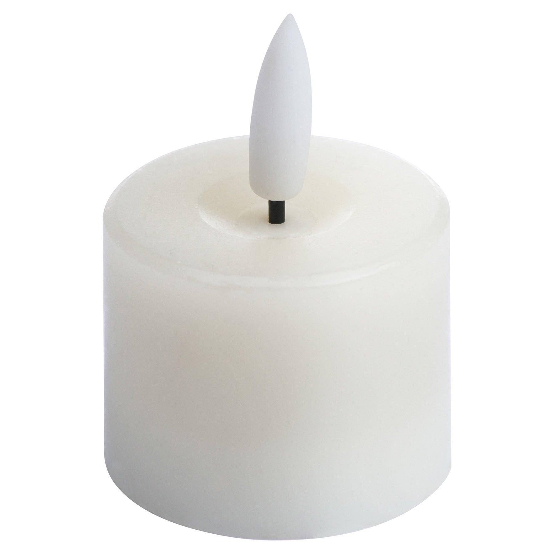 Luxe Collection Set Of 6 Natural Glow Led Tealight Candles 4 cm each