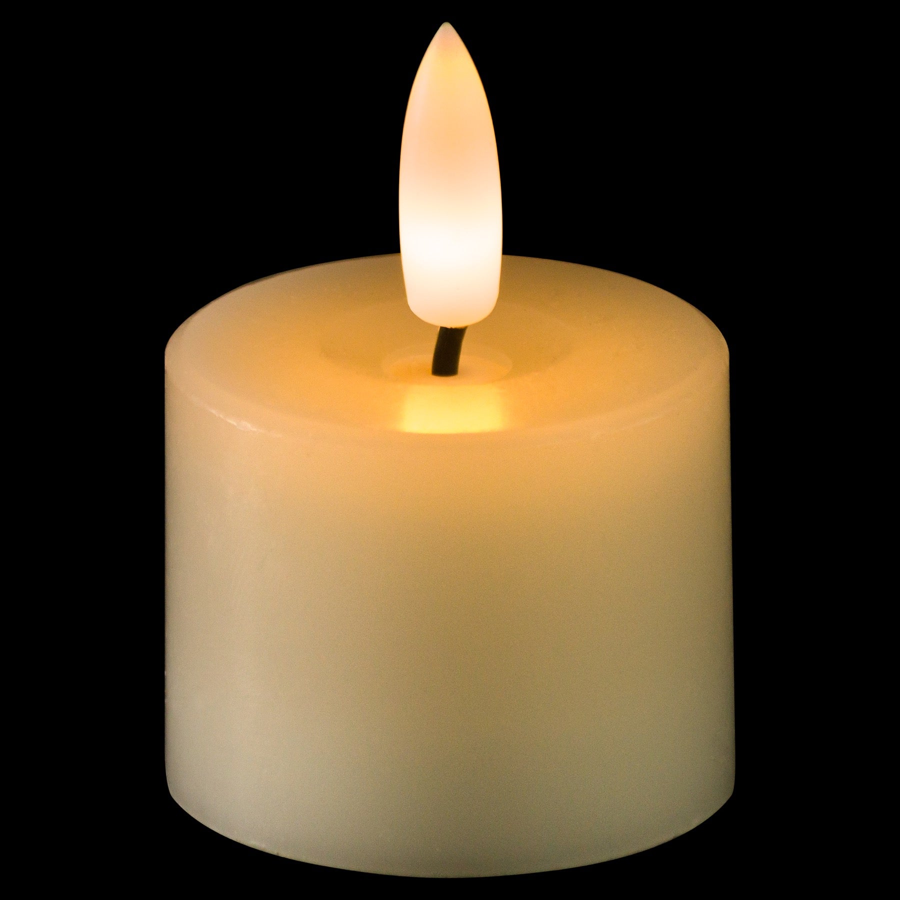 Luxe Collection Set Of 6 Natural Glow Led Tealight Candles 4 cm each