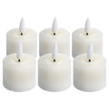 Luxe Collection Set Of 6 Natural Glow Led Tealight Candles 4 cm each