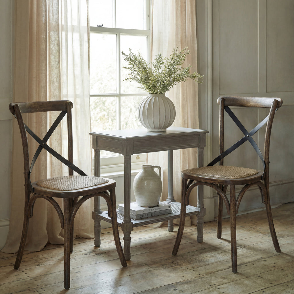 Cross Back Dining Chair 88 cm
