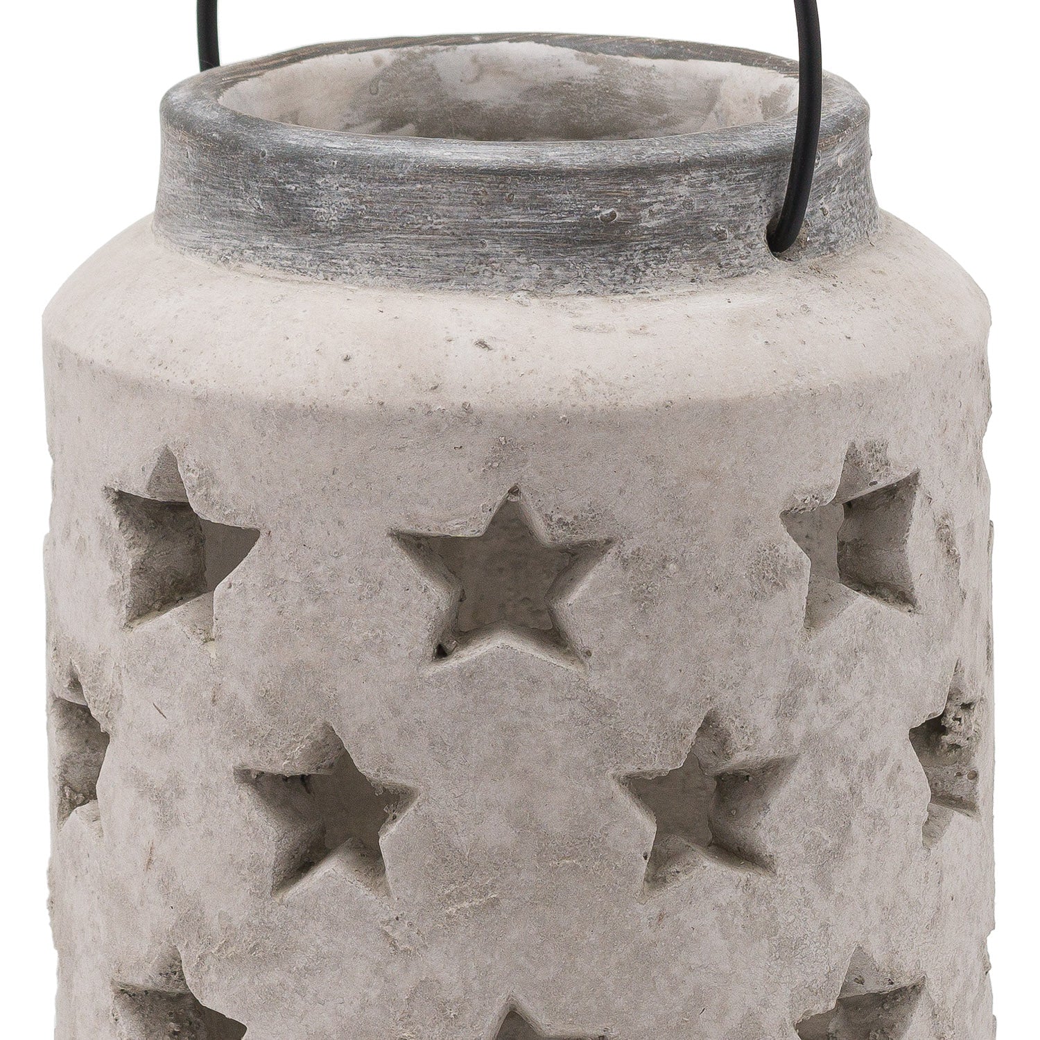 Bloomville Large Stone Star Lantern 23 cm