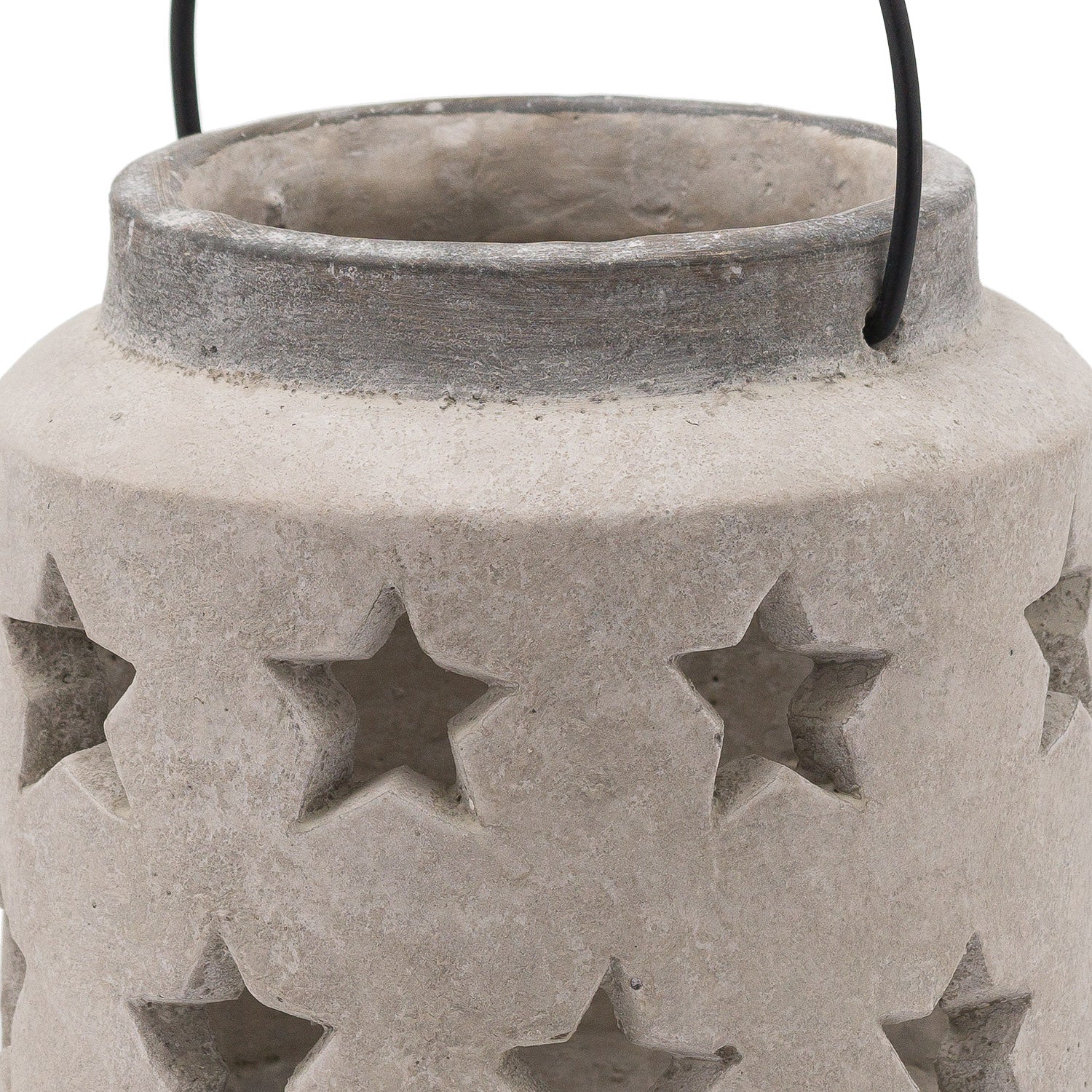 Bloomville Stone Star Lantern 19 cm
