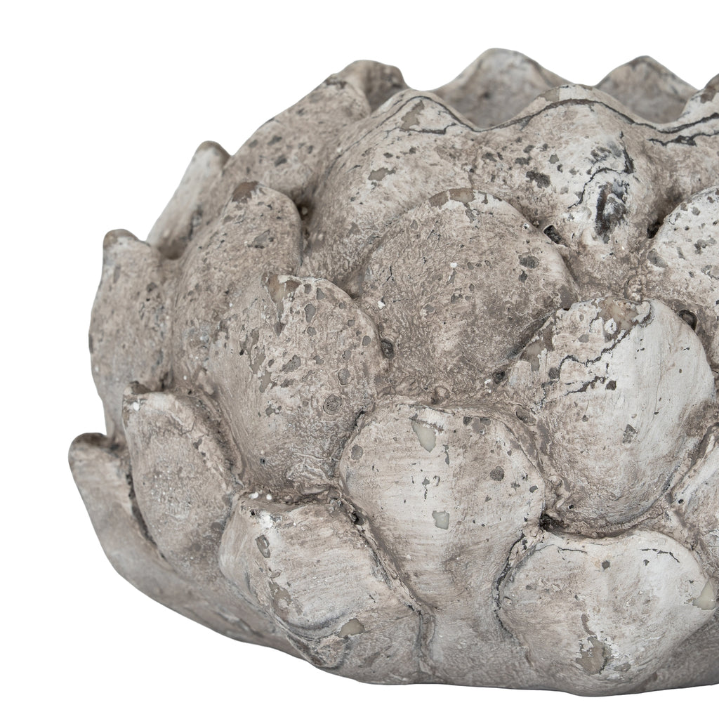 Stone Effect Acorn Tea Light Holder 14 cm