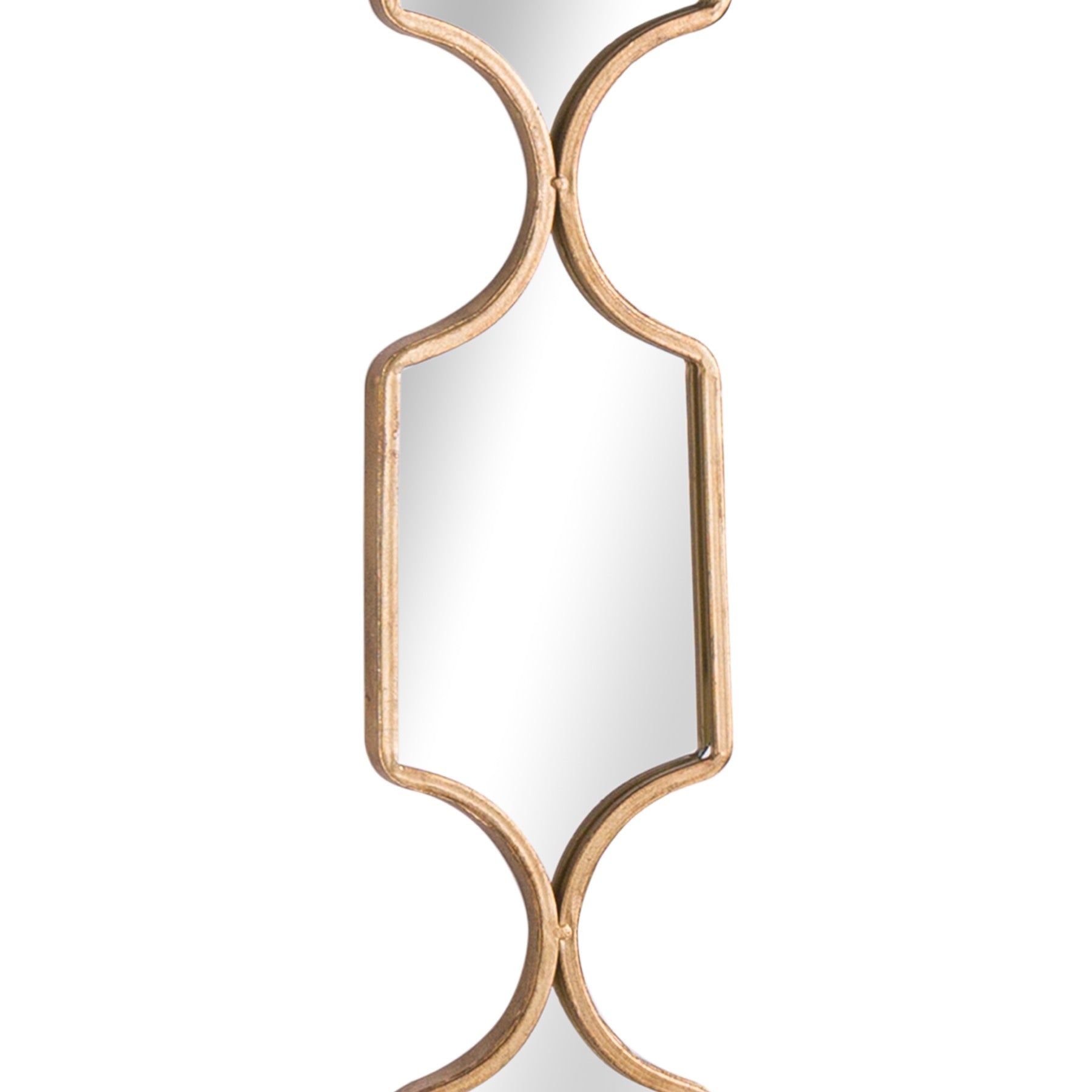 Square Decorative Hanging Collage Mirror In Gold 145 cm